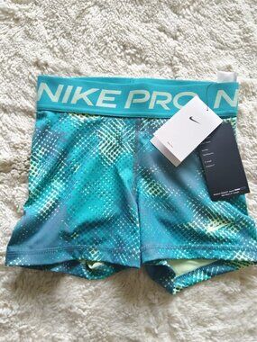 Nike Pro Women’s 3" Training Shorts - Size XS - Teal/Green - NWT